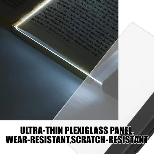 Multifunctional LED Flat-Panel Night Vision Reading Lamp, Clear Book Page Light at Night